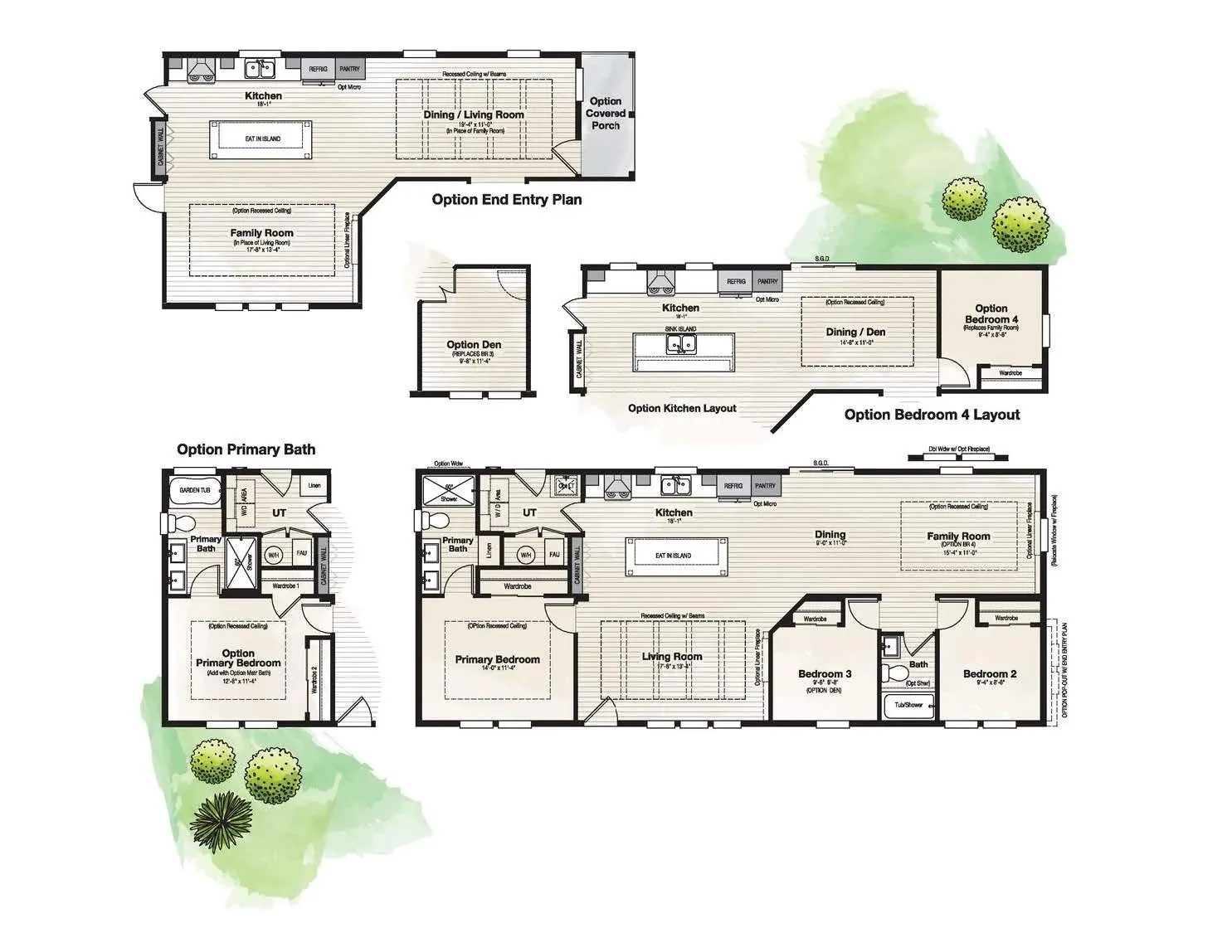 Coronado 2458C - 3 Bedrooms - 2 Bathrooms (1372 to 1674 sq. ft.)