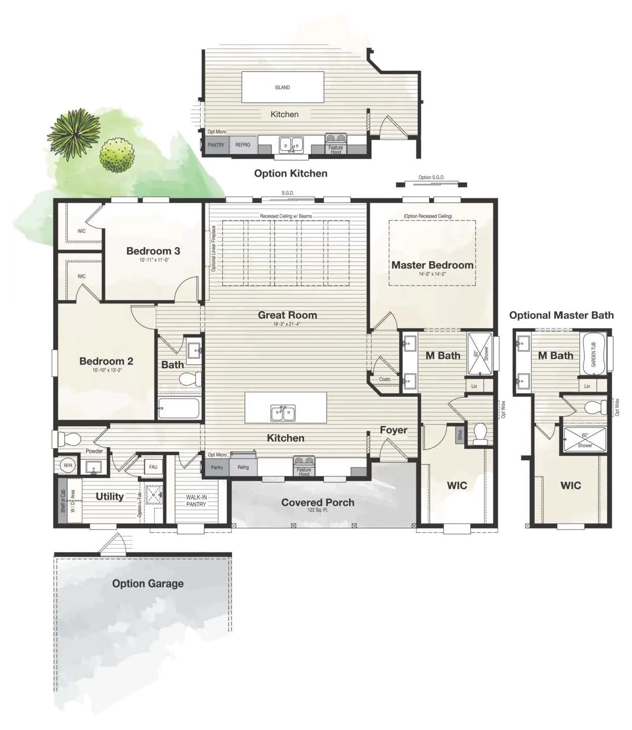 Coronado 3750A - 3 Bedrooms - 2 1/2 Bathrooms (1735 to 1883 sq. ft.)